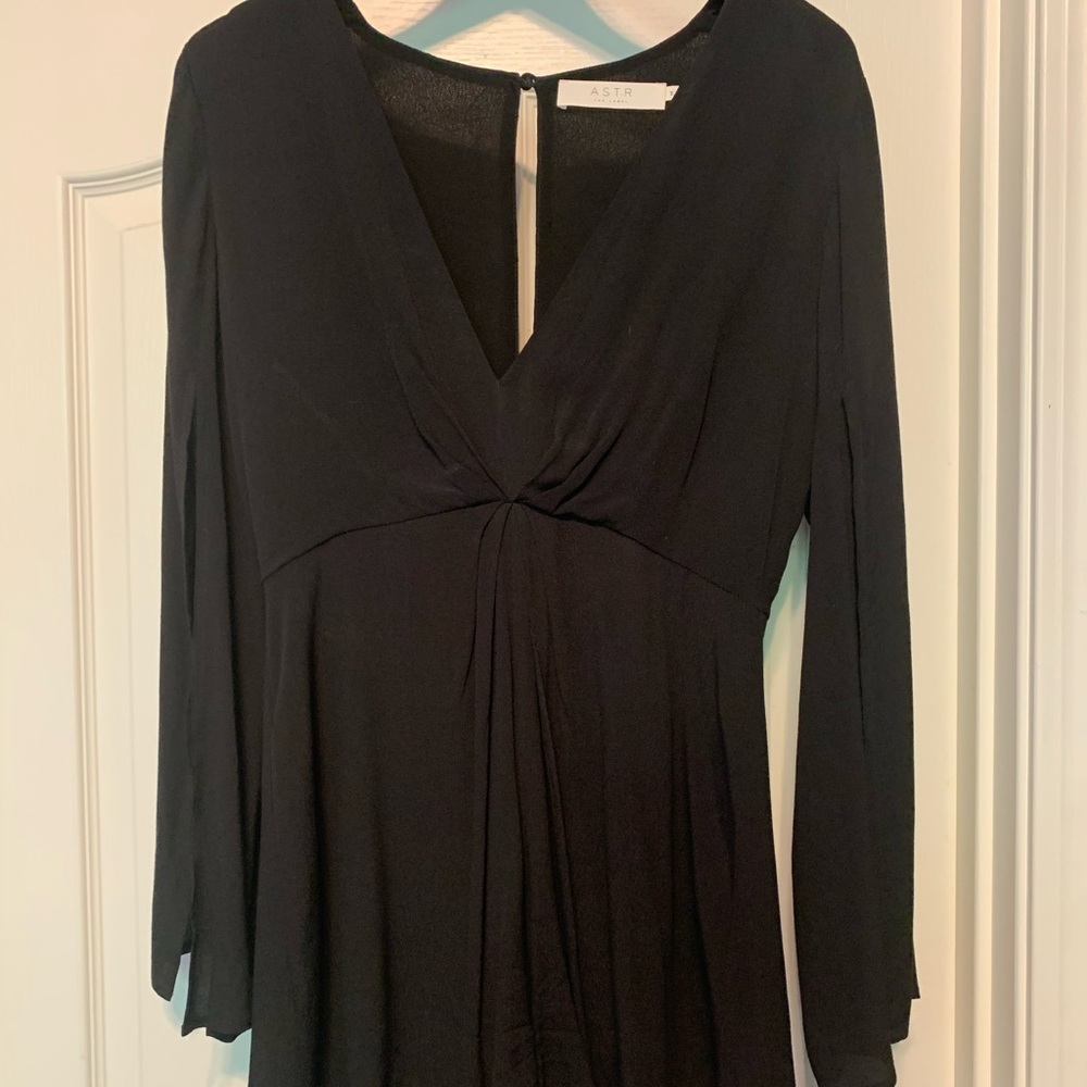 Astr black romper, size medium